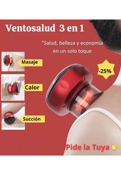 VentoSalud 3 en 1 – Masaje, succión y terapia en un solo dispositivo